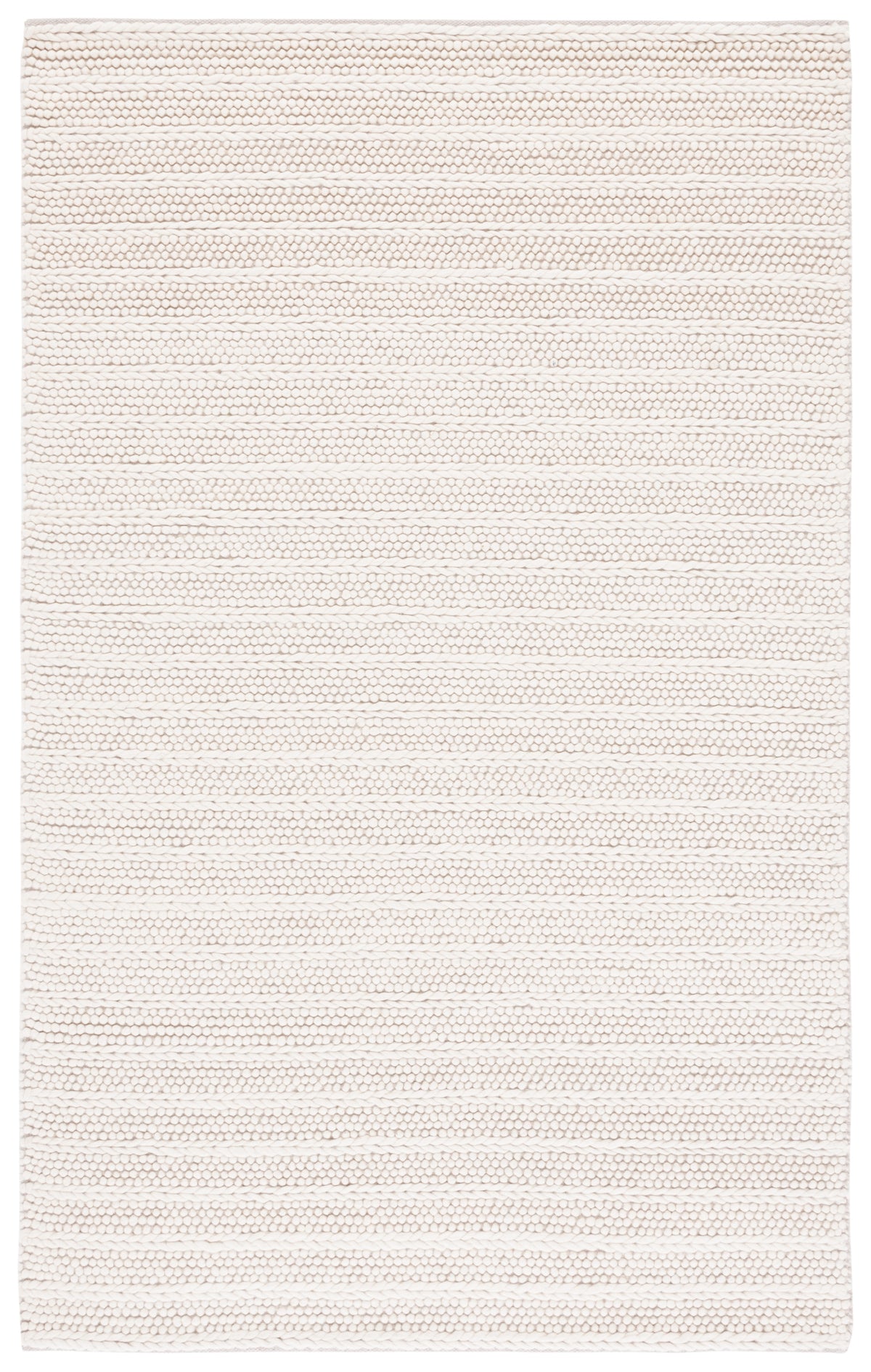 Natura Modern Flat Weave Area Rug in Ivory