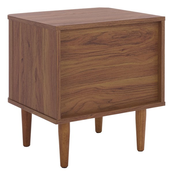 Brey 2 Drawer Nightstand in Walnut