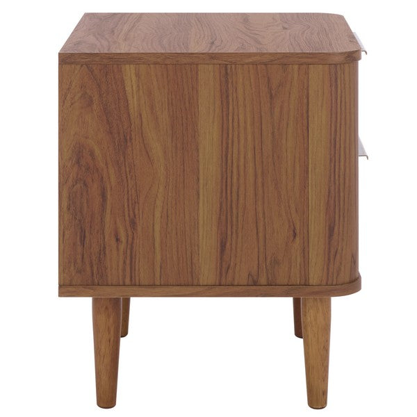 Brey 2 Drawer Nightstand in Walnut