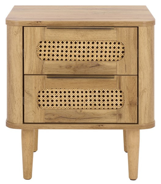 Brey 2 Drawer Nightstand in Oak