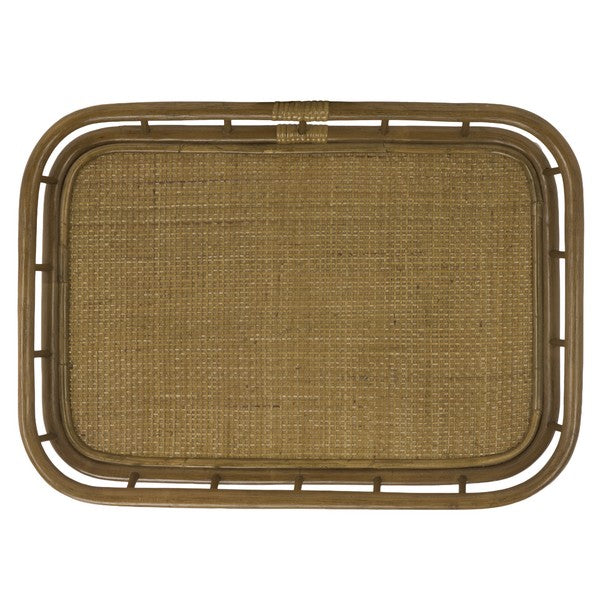 Gulia Rattan Nightstand with 1 Drawer in Brown