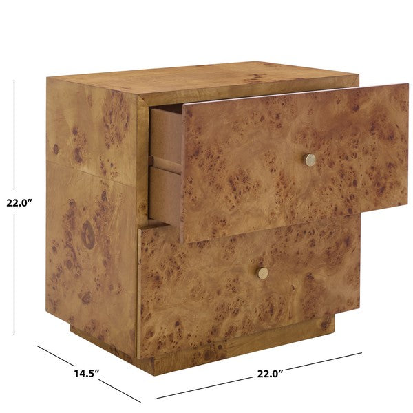 Tahan Wood Nightstand in Natural