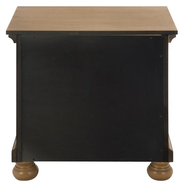 Arshia Wood Nightstand with 2 Drawer in Sand