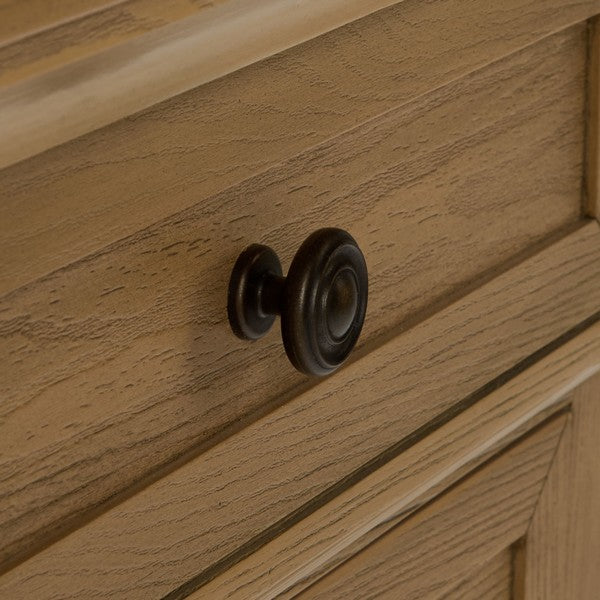 Arshia Wood Nightstand with 2 Drawer in Sand