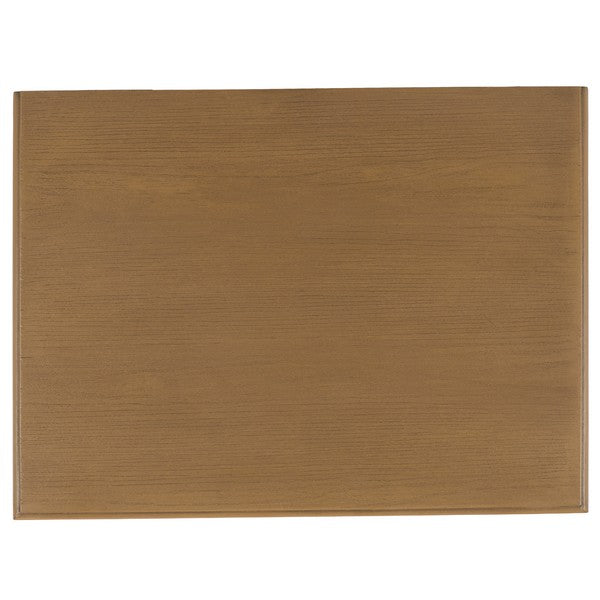 Dorcey Wood Nightstand with 2 Drawer in Sand