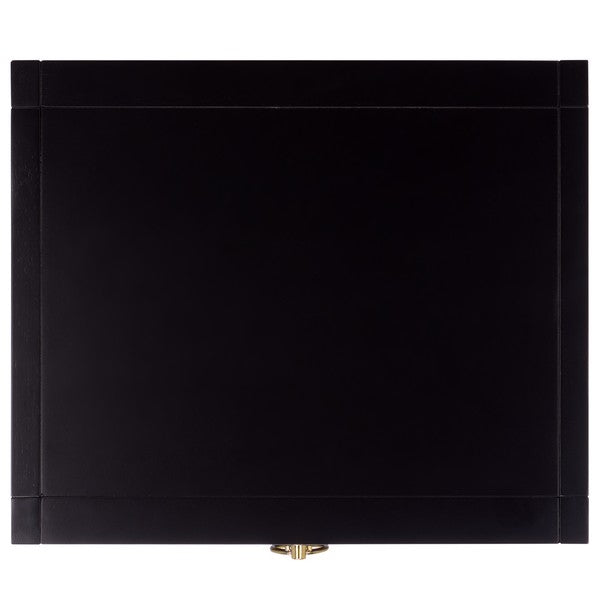 Sadie Wood Nightstand in Black