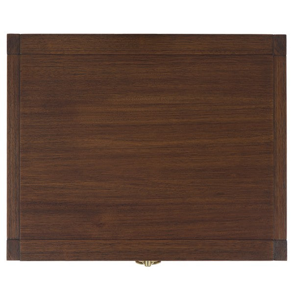 Sadie Wood Nightstand with 1 Drawer and 1 Shelf in Honey Brown