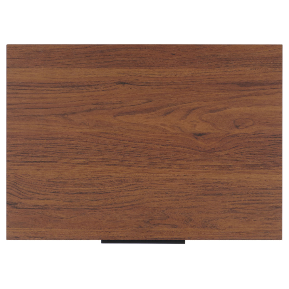 Lylia 2 Drawer Nightstand in Walnut and Black