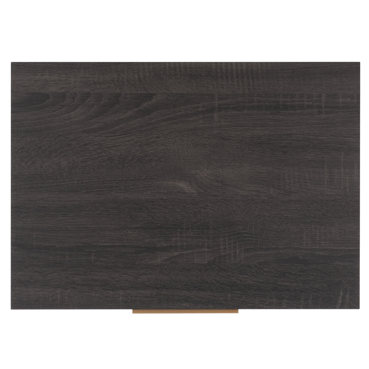 Lylia 2 Drawer Nightstand in Distressed Black and Gold