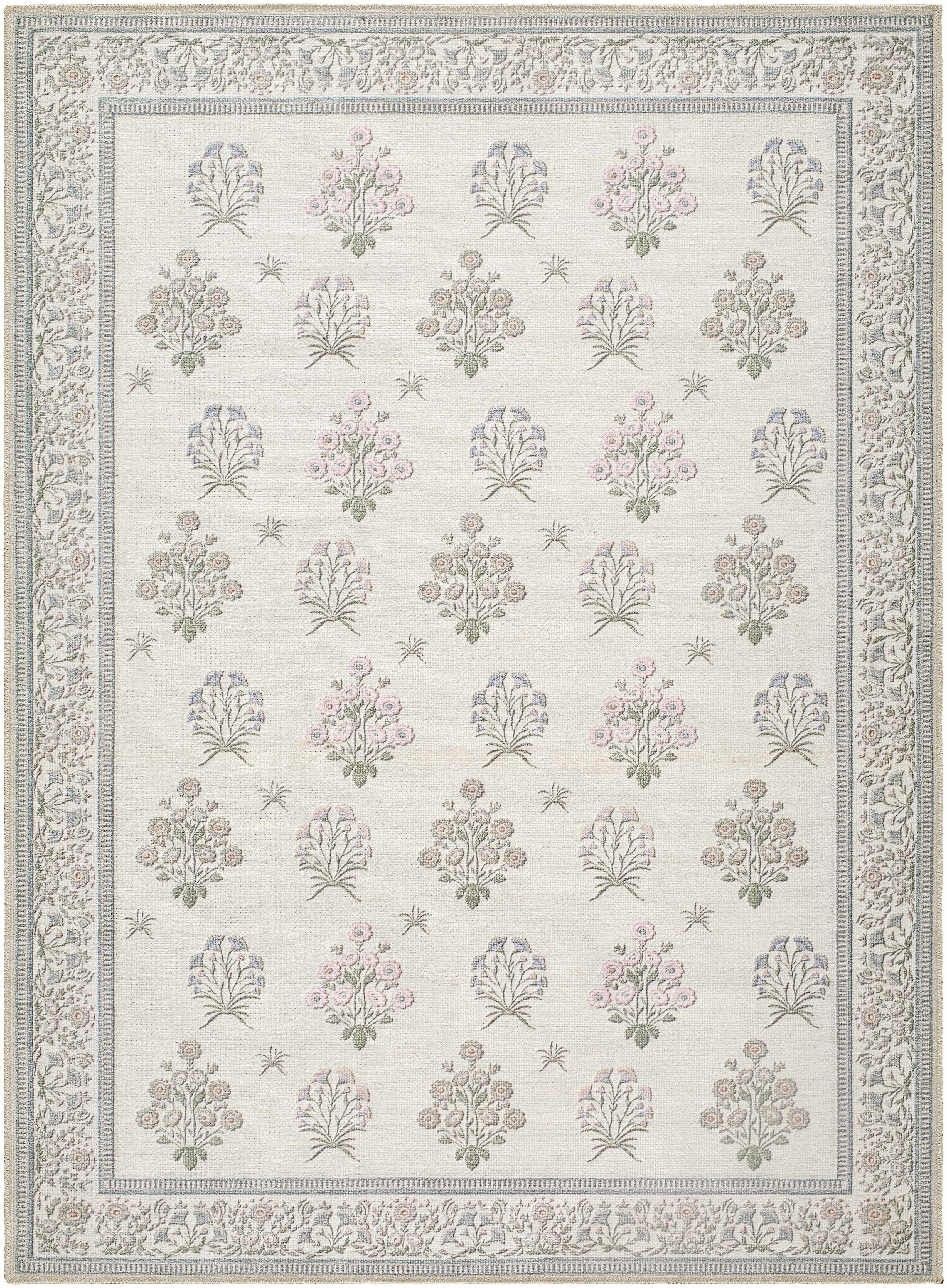 Aquene Ivory Washable Area Rug