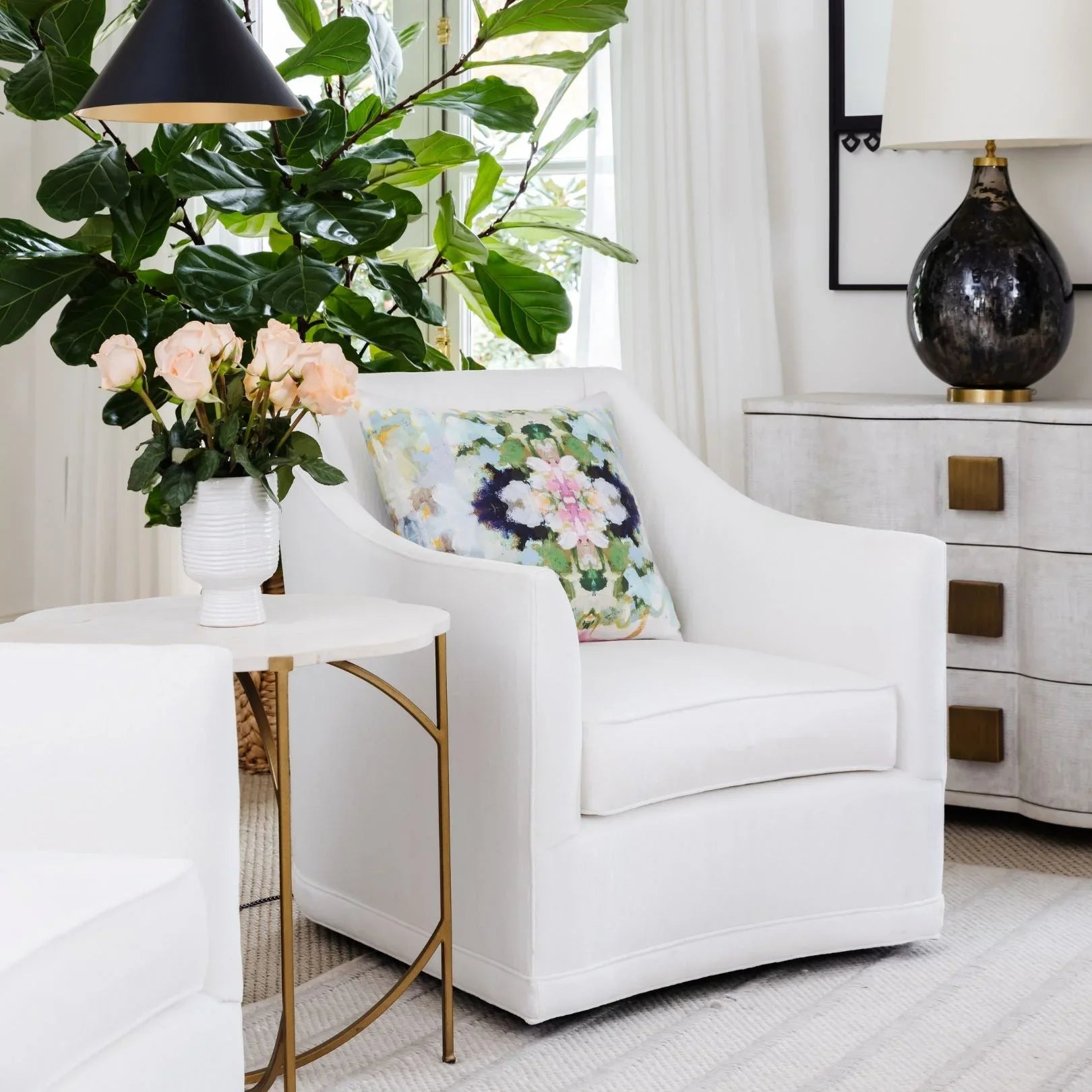 Nantucket Bloom 22x22 Pillow - The Mayfair Hall