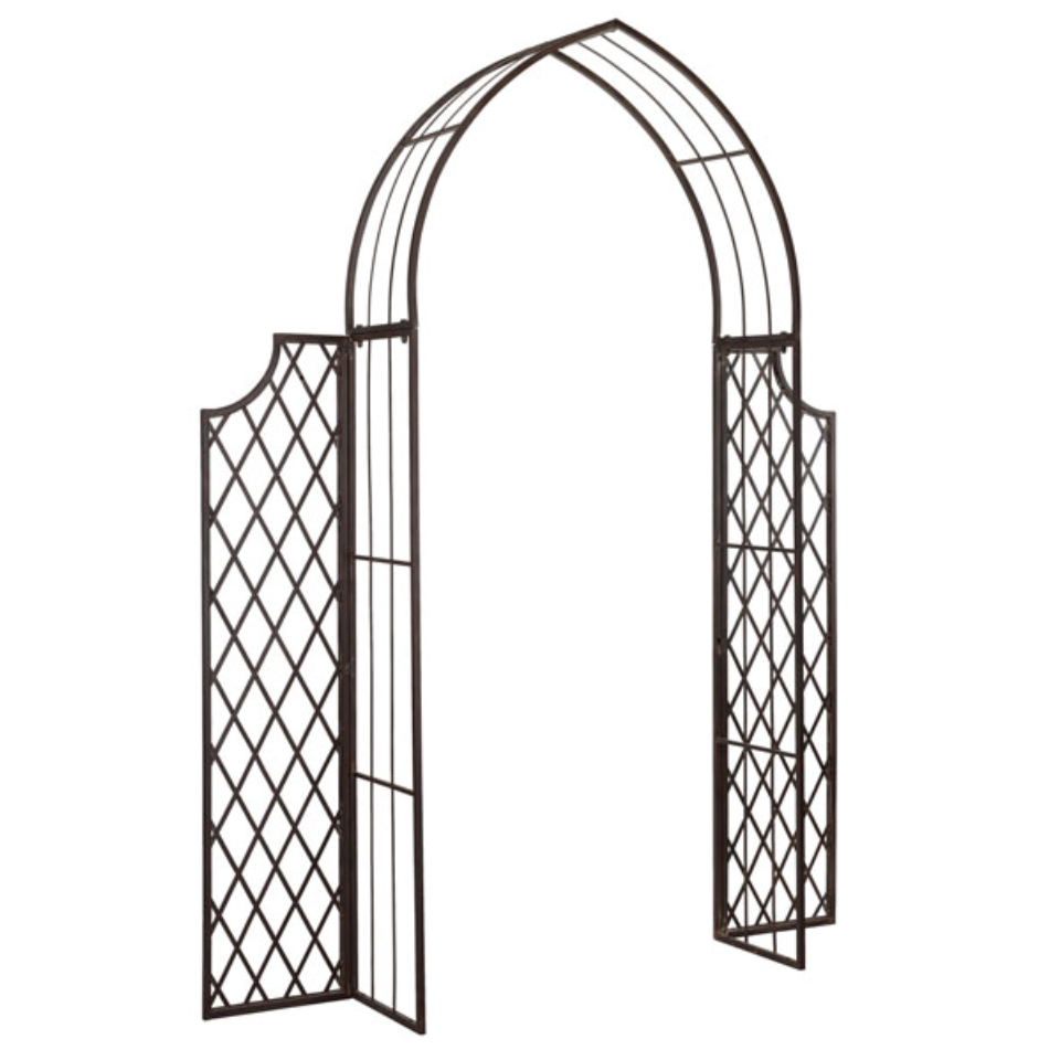 Jaida Iron Arbor in Rustic Brown