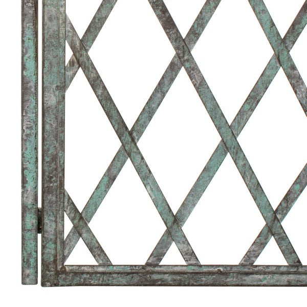 Jaida Iron Arbor in Antique Blue Green