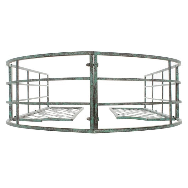 Jaida Iron Arbor in Antique Blue Green
