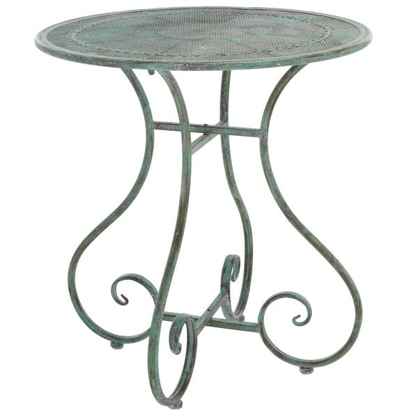 Adriel 3 Piece Iron Bistro Set in Antique Green