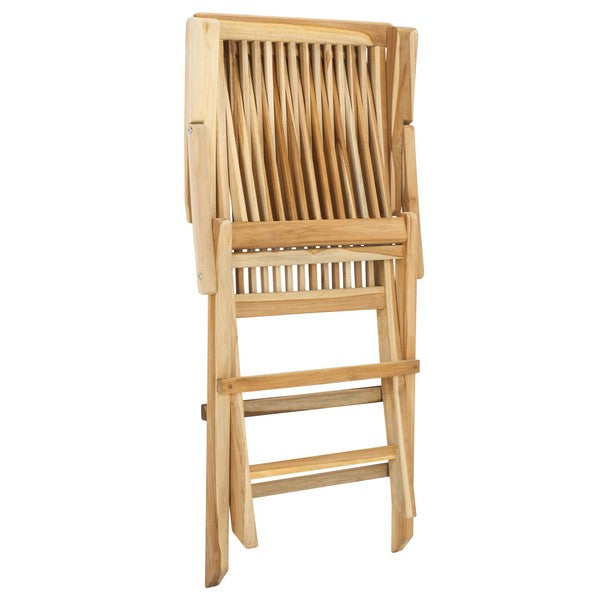 Marcus Teak Folding Patio Armchair in Natural (Set of 2)