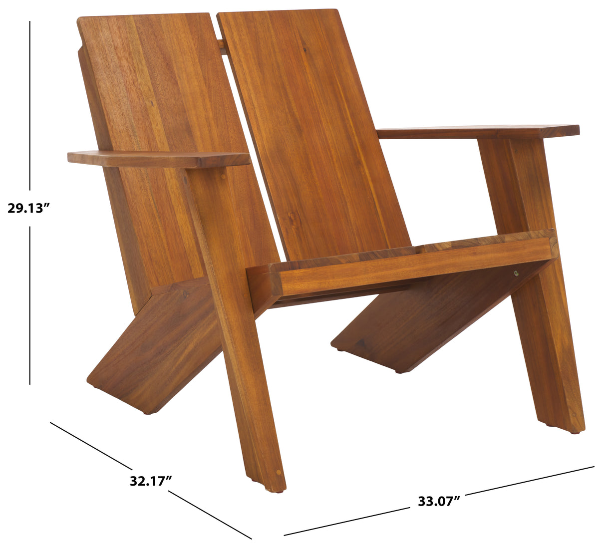 Maya Adirondack Chair in Teak