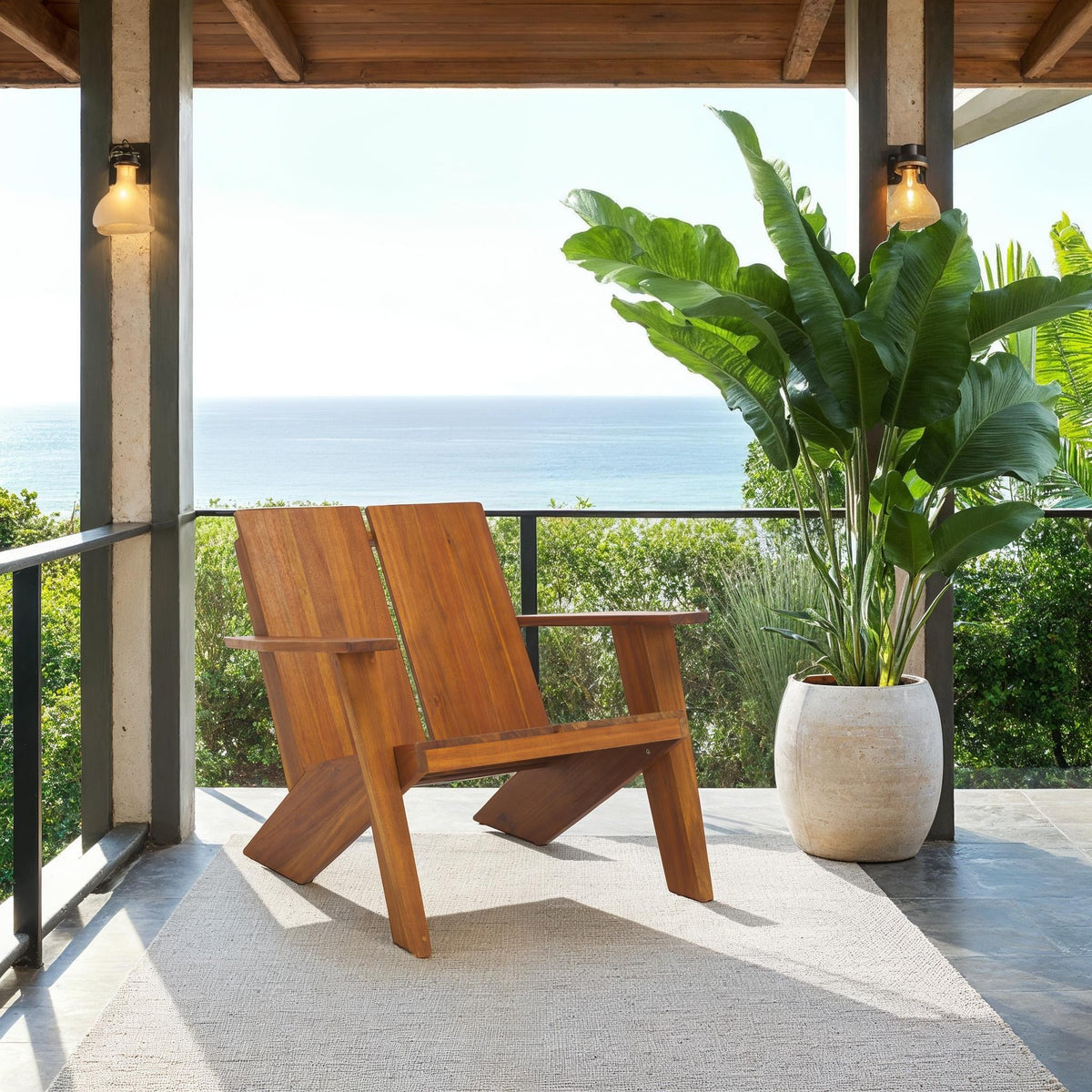 Maya Adirondack Chair in Teak