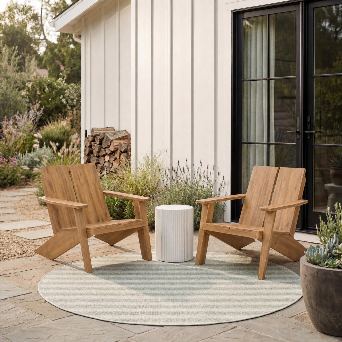 Maya Adirondack Chair in Oak