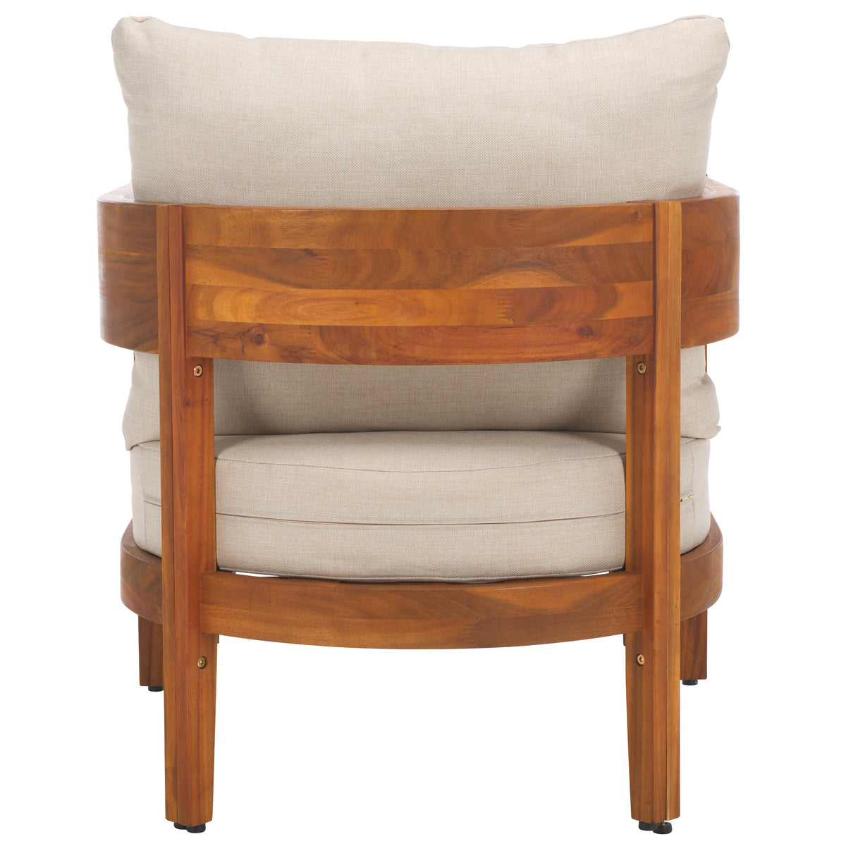 Theo Club Chair in Natural and Taupe — Set of 2