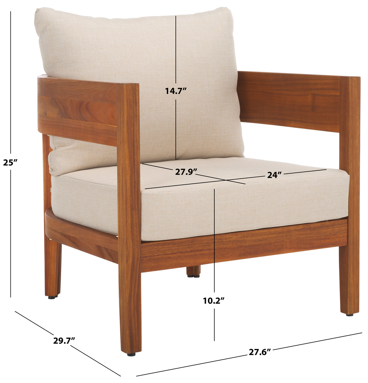 Theo Club Chair in Natural and Taupe — Set of 2
