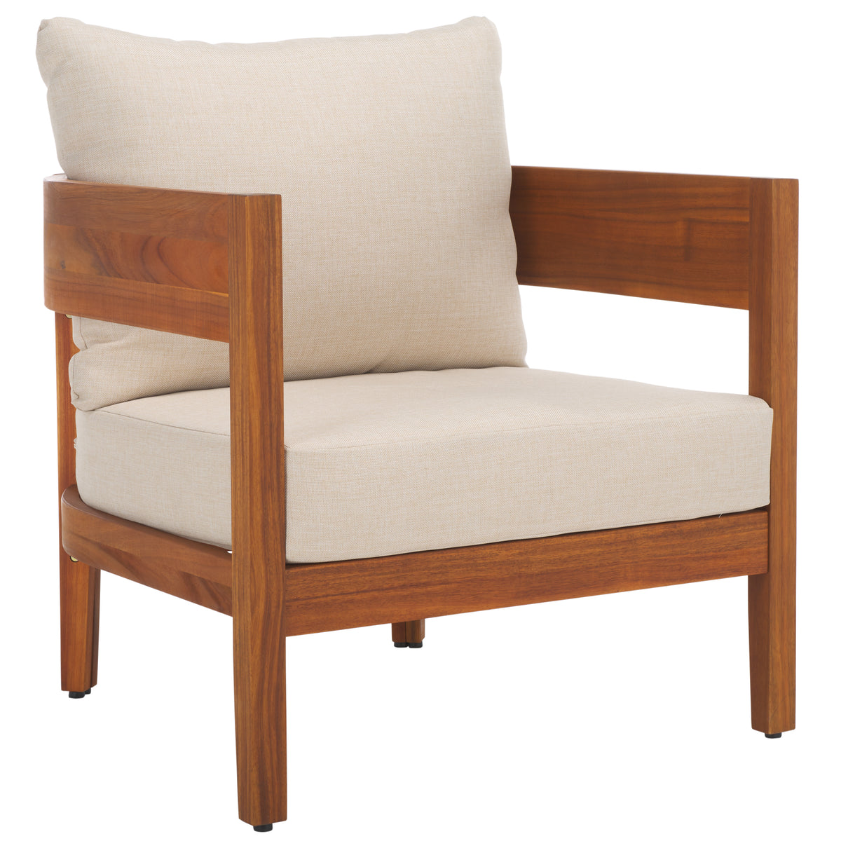 Theo Club Chair in Natural and Taupe — Set of 2