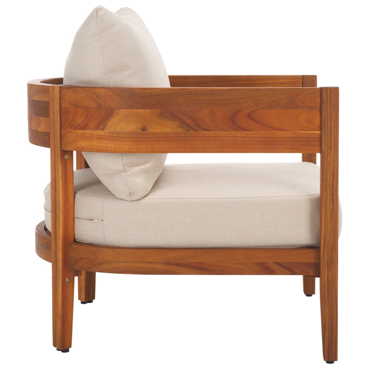 Theo Club Chair in Natural and Taupe — Set of 2