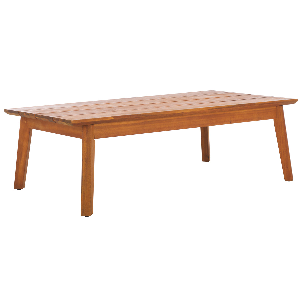 Theo Loveseat Table in Natural and Taupe