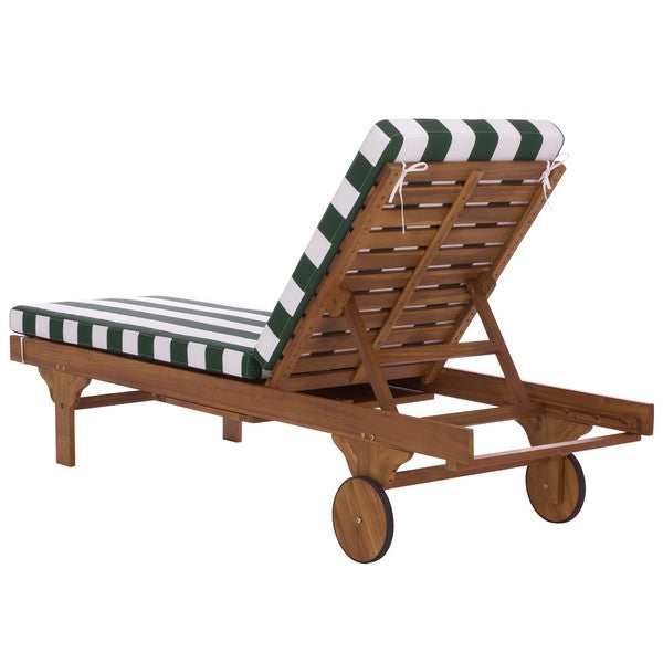 Newport Lounge Chair in Hunter Green Stripe