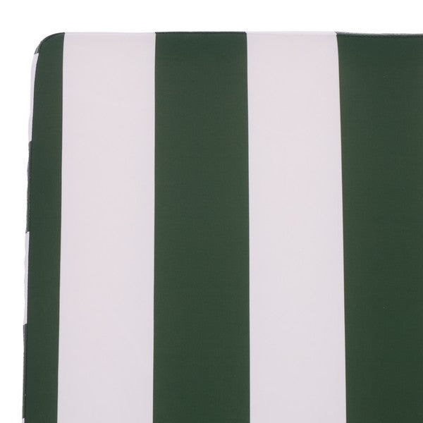 Newport Lounge Chair in Hunter Green Stripe