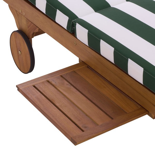 Newport Lounge Chair in Hunter Green Stripe