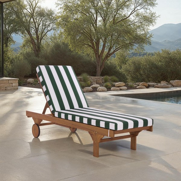 Newport Lounge Chair in Hunter Green Stripe