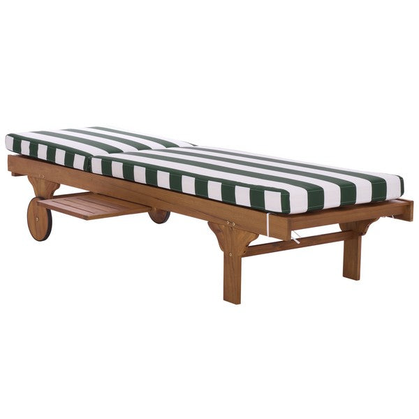 Newport Lounge Chair in Hunter Green Stripe