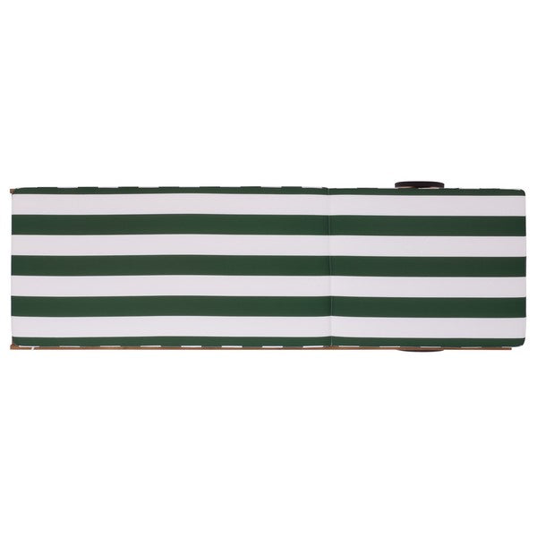 Newport Lounge Chair in Hunter Green Stripe