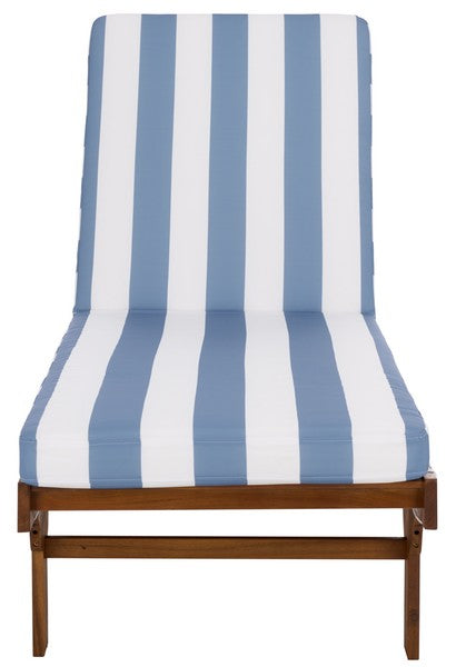 Newport Lounge Chair in Baby Blue Stripe