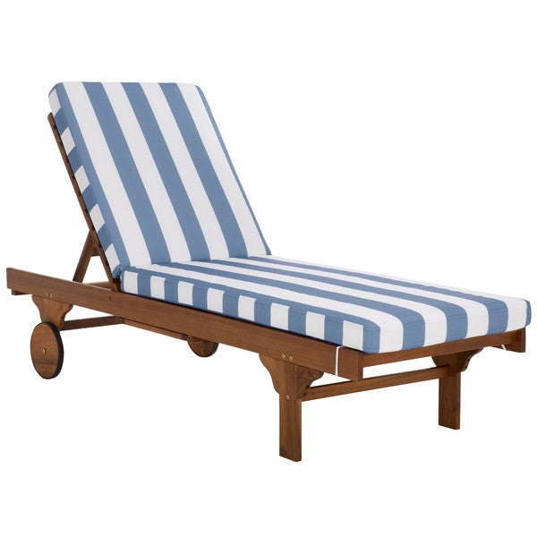 Newport Lounge Chair in Baby Blue Stripe
