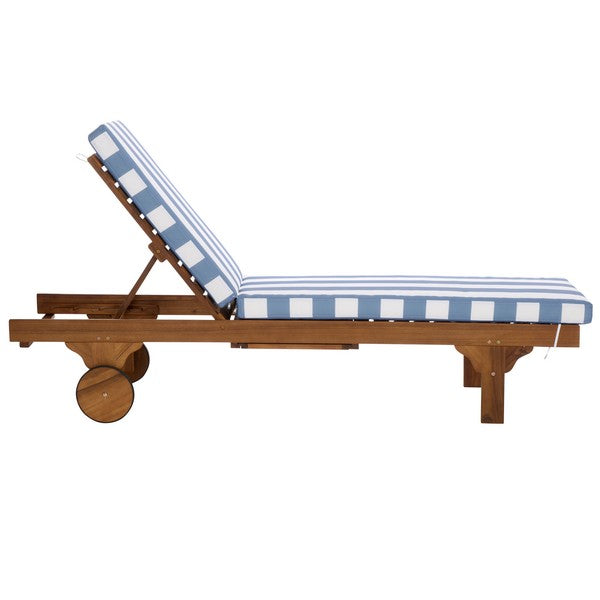 Newport Lounge Chair in Baby Blue Stripe