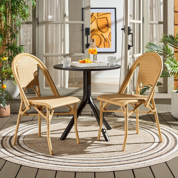 Torino Wicker Side Chair in Natural Wash (Set of 2)