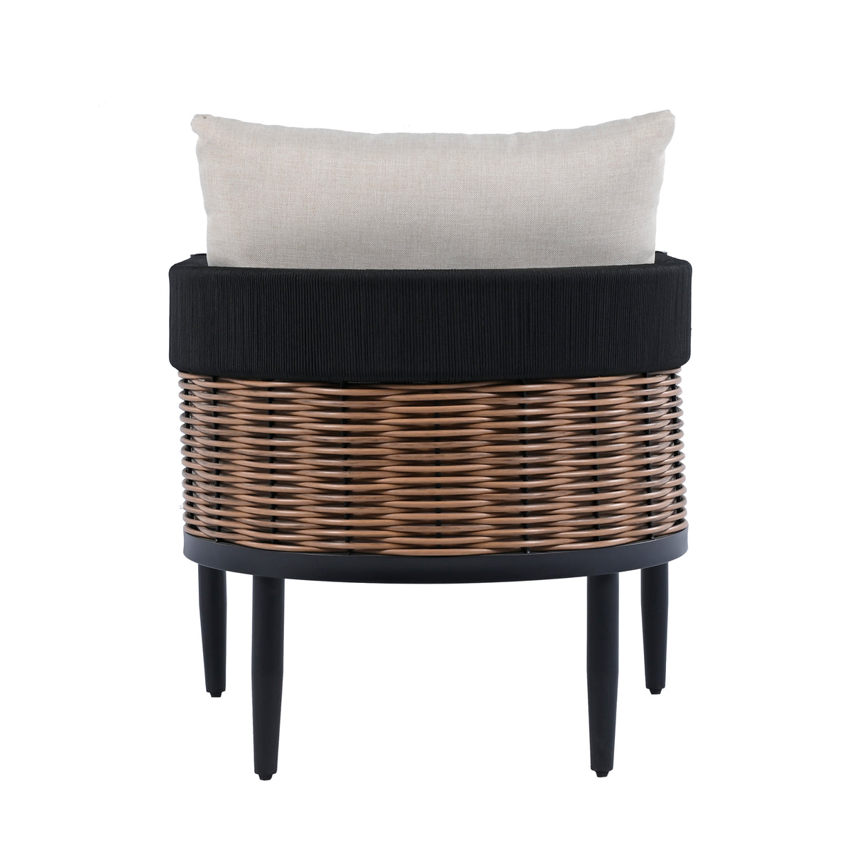 Harrison Chair in Black and Taupe — Set of 2