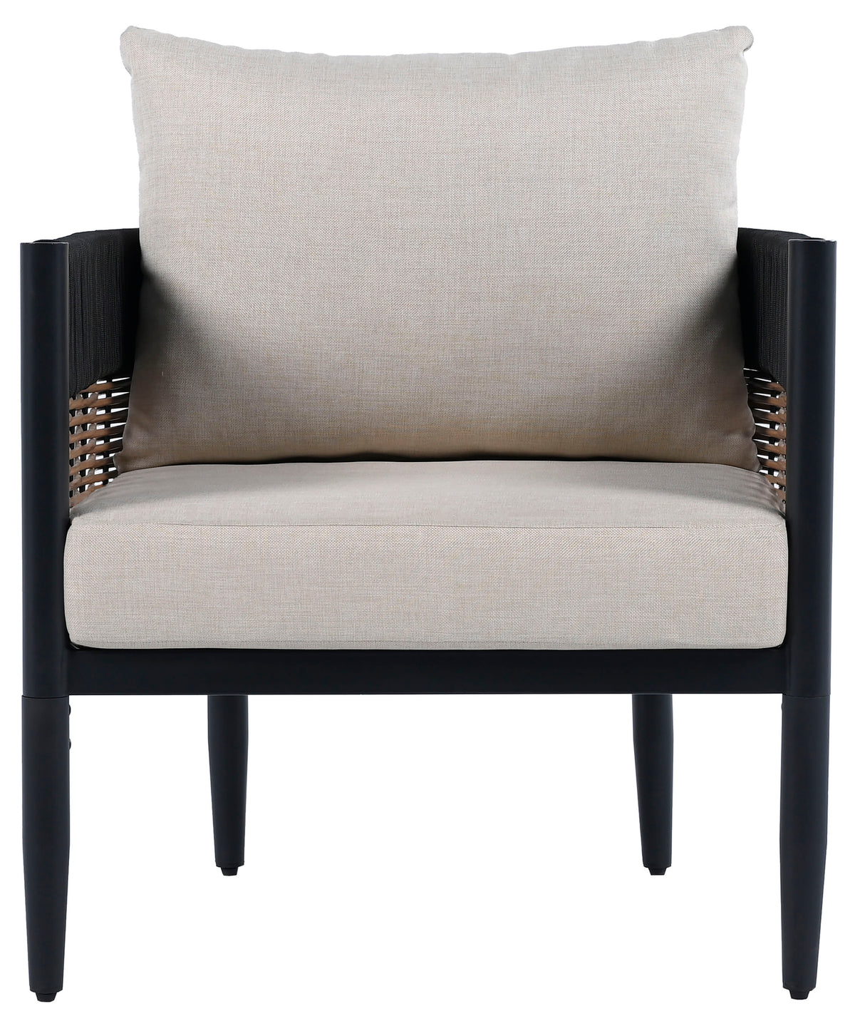 Harrison Chair in Black and Taupe — Set of 2