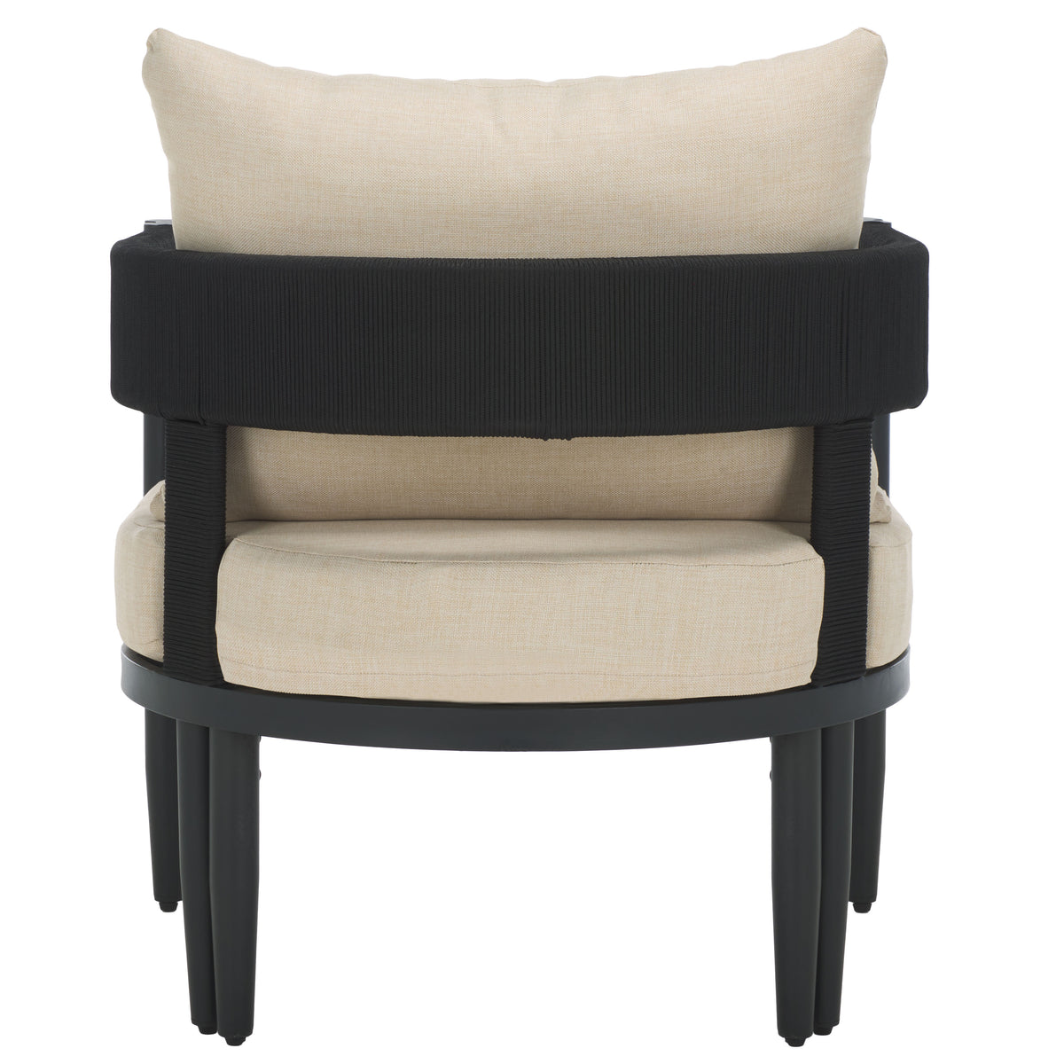 Viola Chair in Black and Taupe — Set of 2