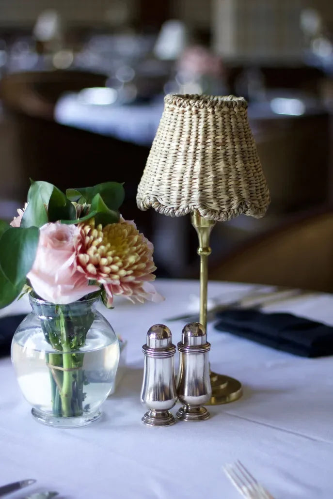 Petite Handwoven Lampshades (Scalloped Base) - The Mayfair Hall
