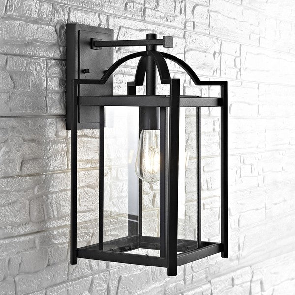 Portar Outdoor Wall Lantern in Black