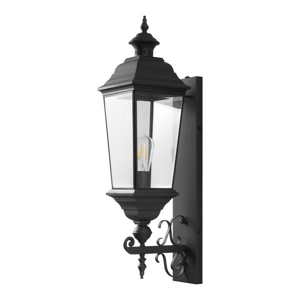Braden Outdoor Metal Wall Sconce in Black