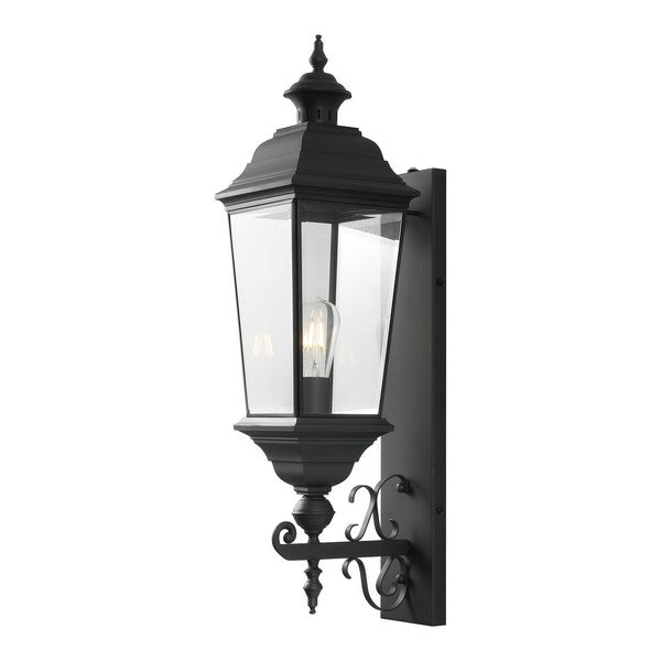 Braden Outdoor Metal Wall Sconce in Black