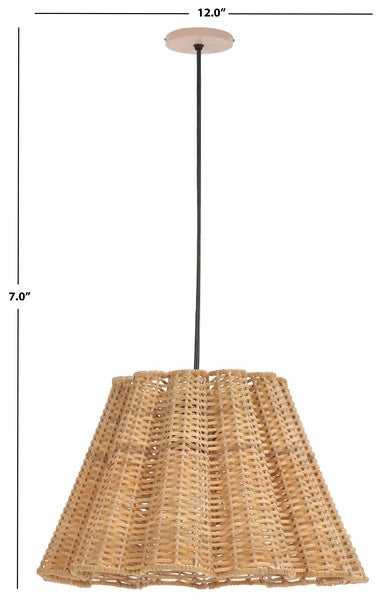Melora Cane Pendant Lighting in Natural