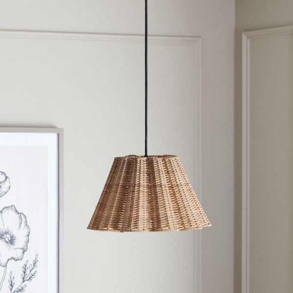 Melora Cane Pendant Lighting in Natural