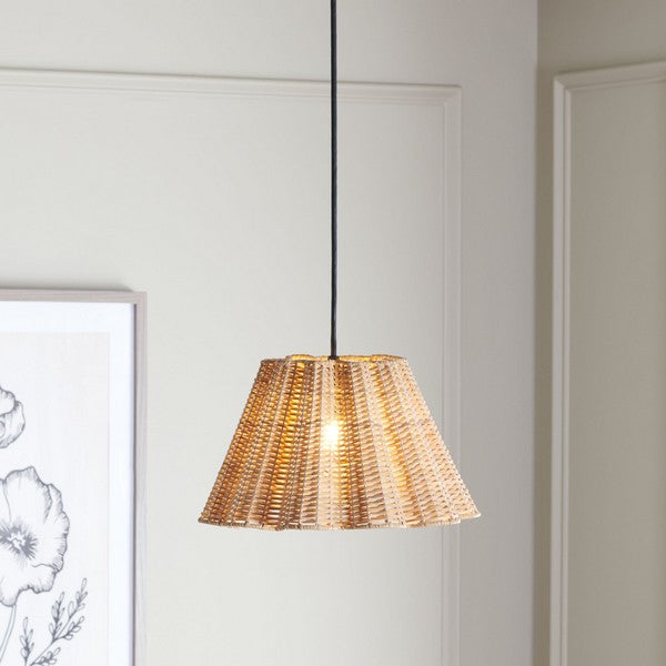 Melora Cane Pendant Lighting in Natural