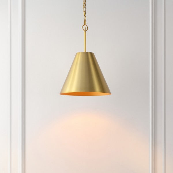 Jenner Pendant in Brass Gold
