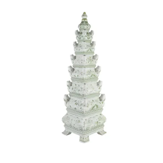 Large Grand Green and White Tulipiere - The Mayfair Hall